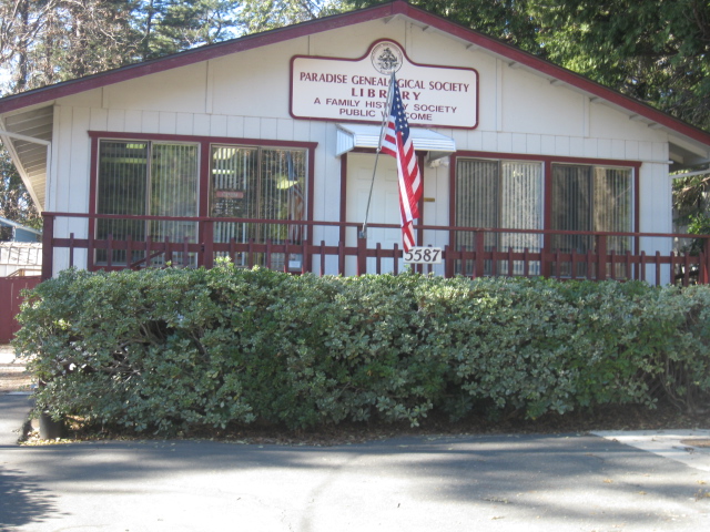 Paradise Genealogical Society Library - before Nov 8, 2018 Paradise Genealogical Society Library - before Nov 8, 2018